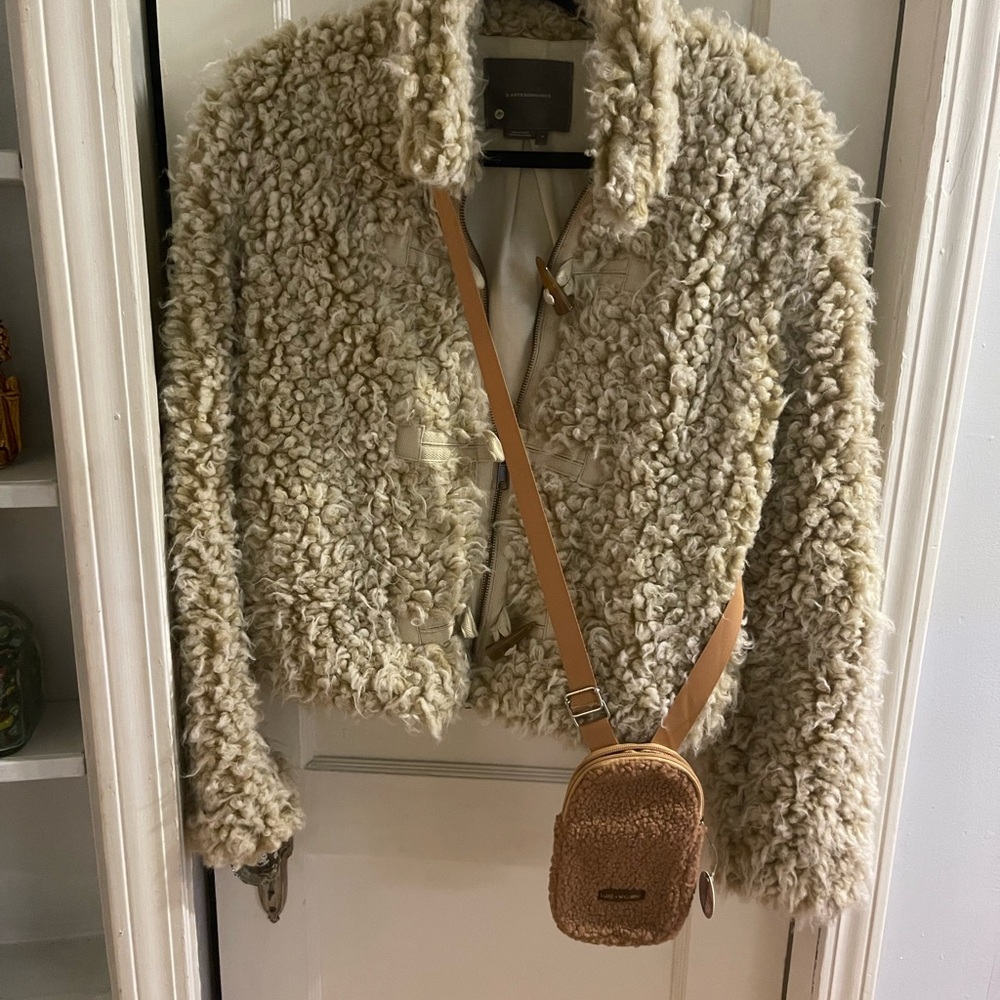 Women's Cream Shearling Jacket